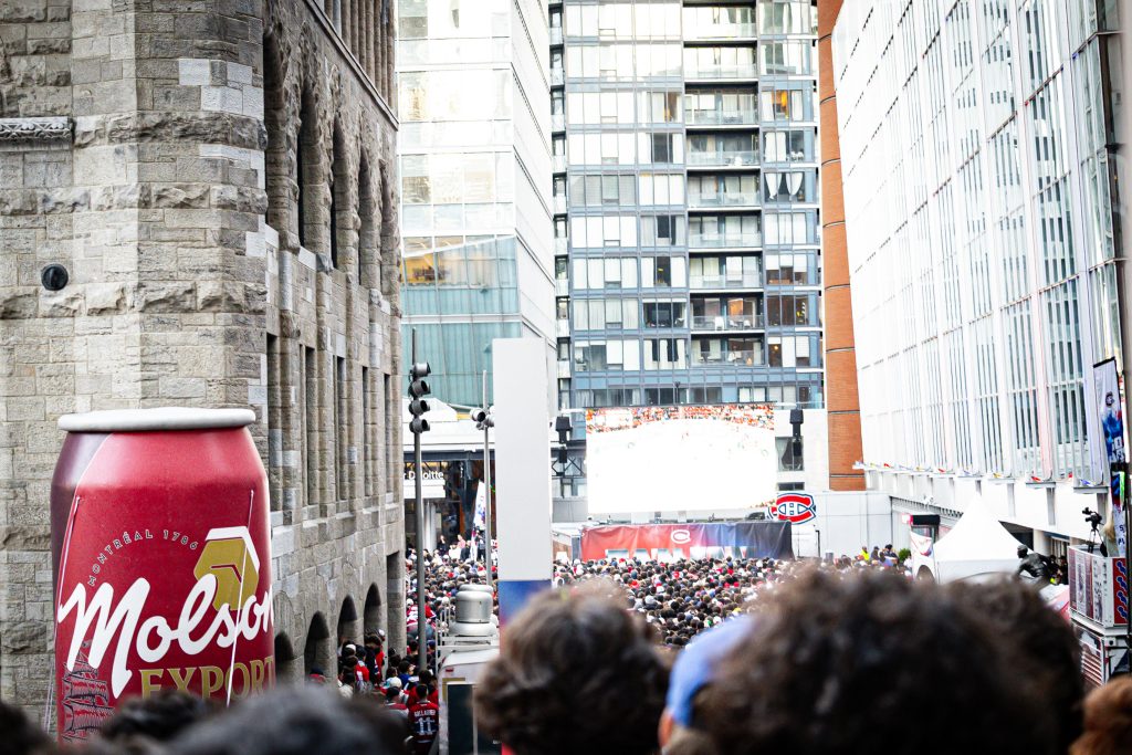 Montreal Canadiens outdoor watch party at the Bell Center