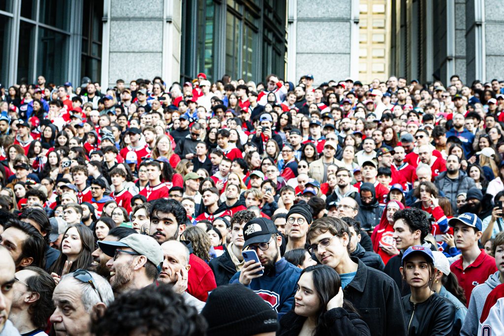 Montreal Canadiens outdoor watch party at the Bell Center