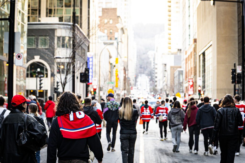 Montreal Canadiens outdoor watch party at the Bell Center