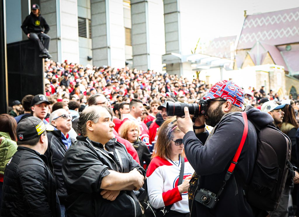 Montreal Canadiens outdoor watch party at the Bell Centerq